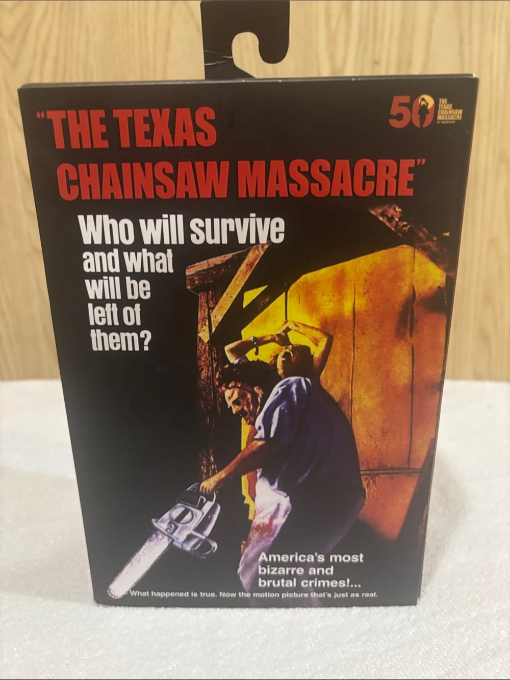 Neca 50th Anniversary Ultimate Texas chainsaw massacre leather face